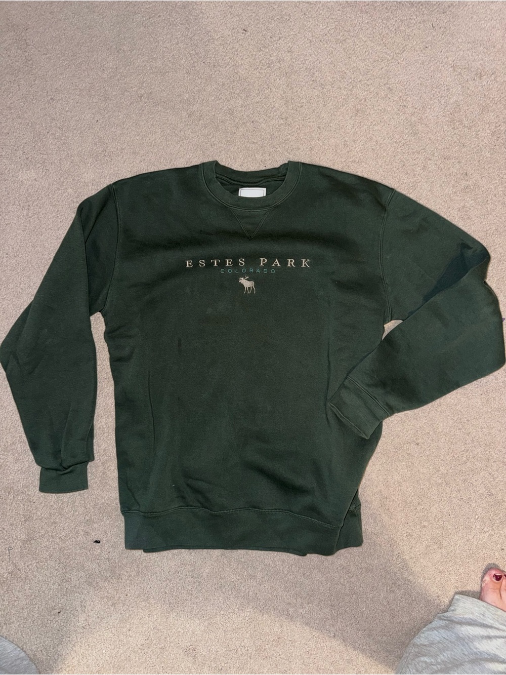 Gear For Sports Dark Green Estes Park Crewneck Sweatshirt